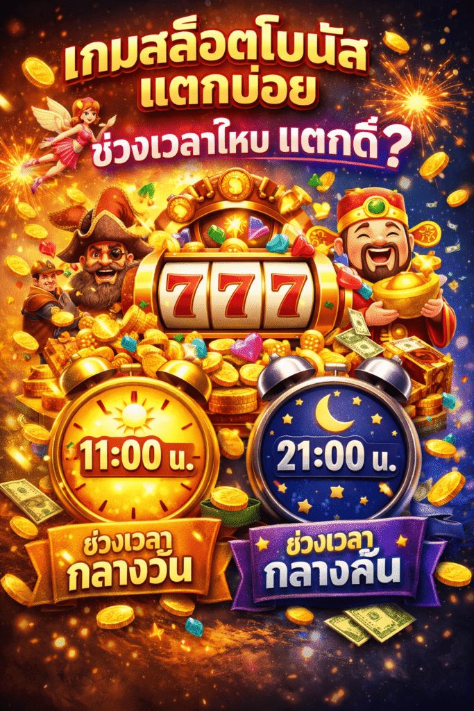 เกมสล็อตโบนัสแตกบ่อย