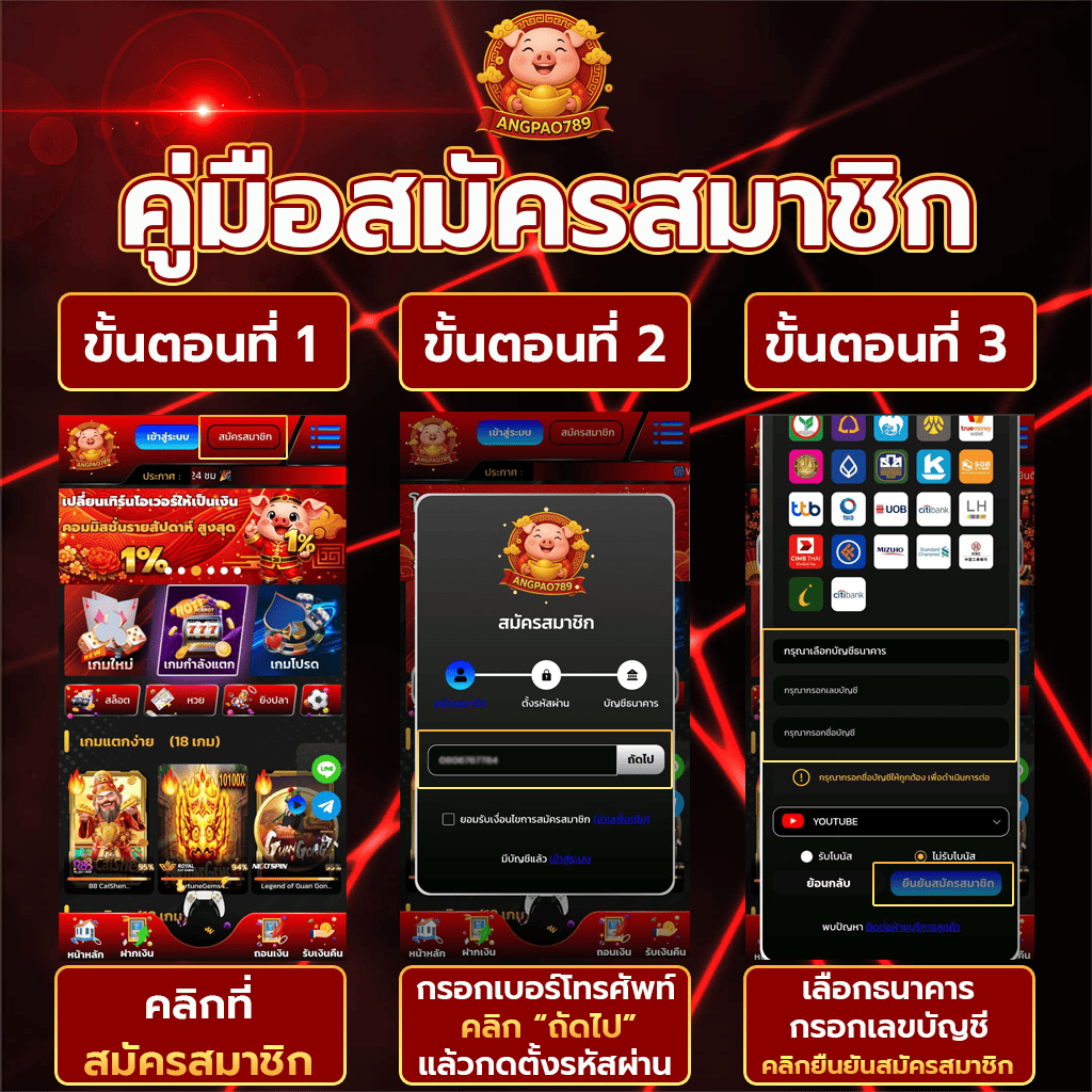 คู่มือสมัครสมาชิก