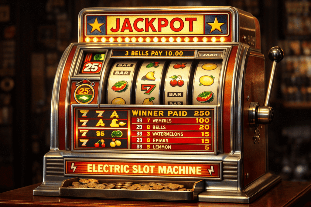 ประวัติเครื่องเล่นสล็อต