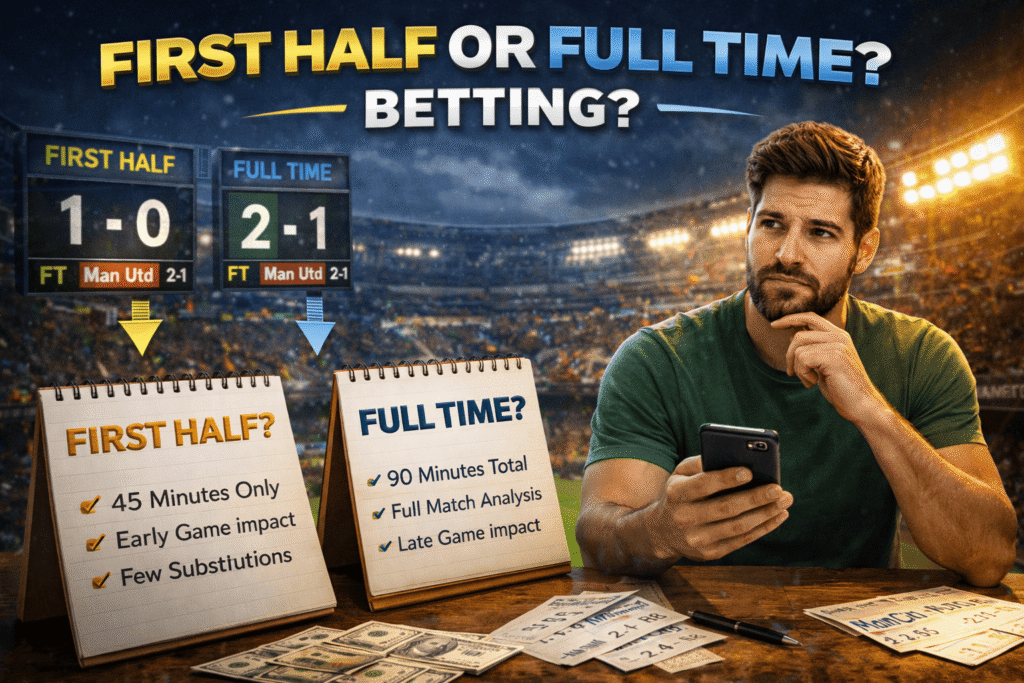 บอลครึ่งแรกกับเต็มเวลา