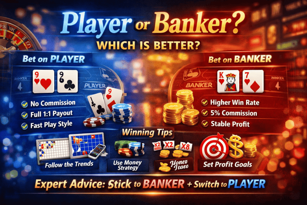 แทง Player หรือ Banker แบบไหนดีกว่า