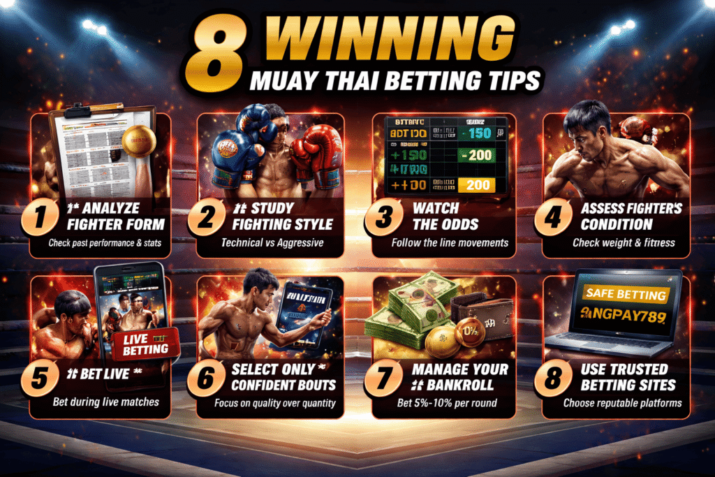 8 สูตรแทงมวยแบบแม่น