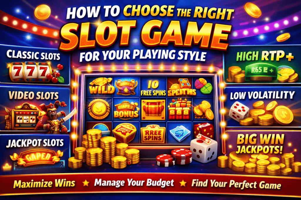 เลือกเกมสล็อตแบบไหนให้เหมาะกับการเล่นของคุณ