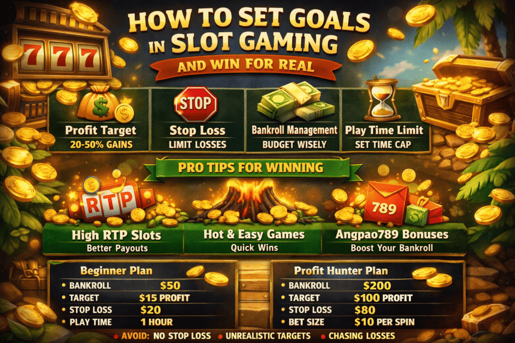 วิธีตั้งเป้าหมายในการเล่นสล็อต